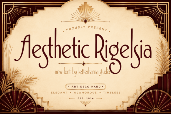 Aesthetic Rigelsia: The Art Deco Display Font That Commands Attention