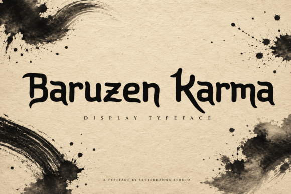 Baruzen Karma: The Typeface for Designs That Refuse to Whisper