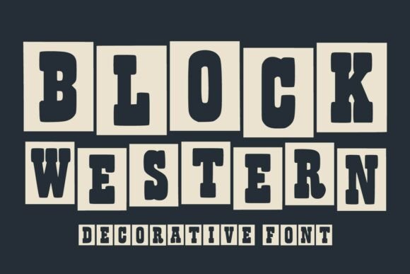 Block Western: A Display Typeface with Vintage Soul