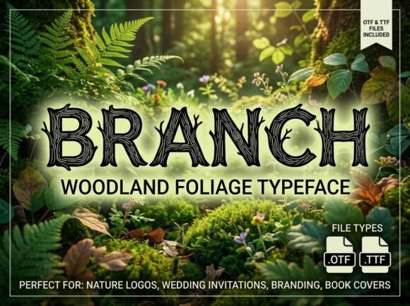 Branch: A Woodland Typeface Rooted in Nature