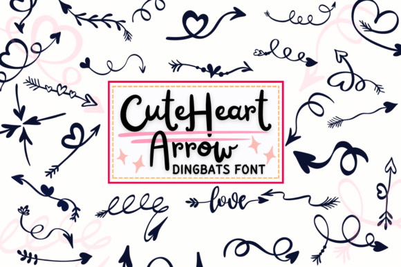 Cute Heart Arrow: A Sketchy Typeface with Charm