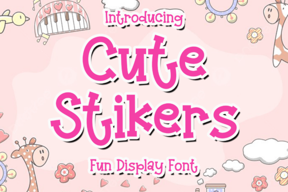 Cute Stikers: Elevating Modern Design with Elegant Handwriting