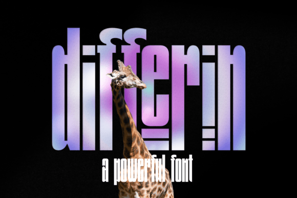 Differin: A Geometric Display Font for Bold Design