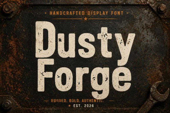 Dusty Forge: The Authentic Western Display Font