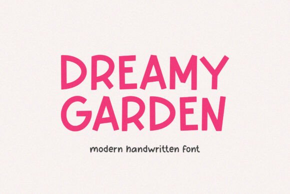 Embrace Soft Elegance with the Dreamy Garden Handwritten Font