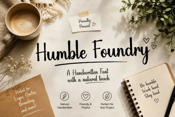 Humble Foundry: The Handwritten Script Font with Modern Grace