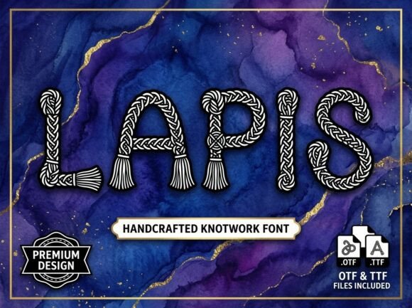 Lapis: The Nautical & Celtic Knot Display Font
