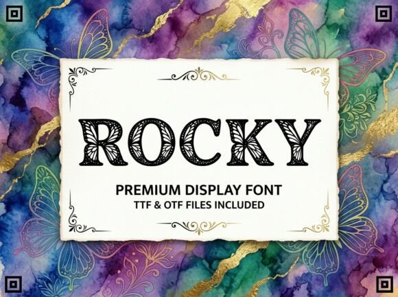 Rocky: The Bold Display Typeface for High-Impact Design