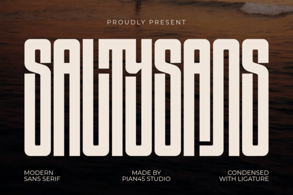 Salty Sans: The Modern Condensed Typeface for Bold Impact