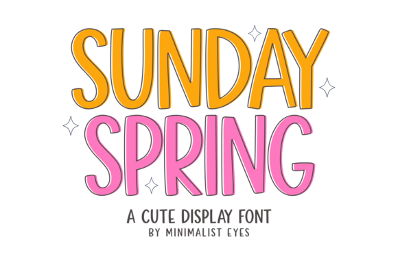 Sunday Spring: A Playful Display Font for Cheerful Designs