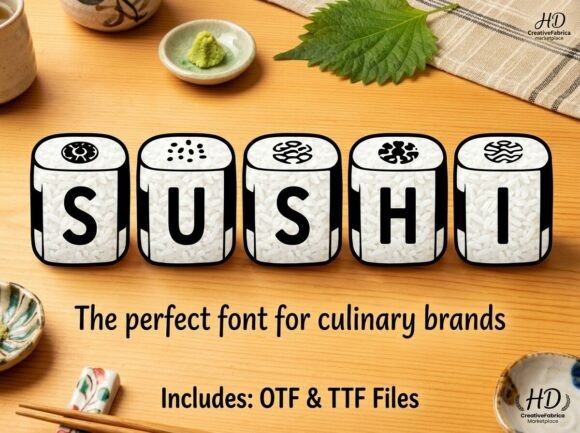 Sushi: A Font That Serves Up Bold Branding